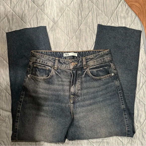 Zara Women’s Jeans blue size 6 wide leg - Picture 6 of 9